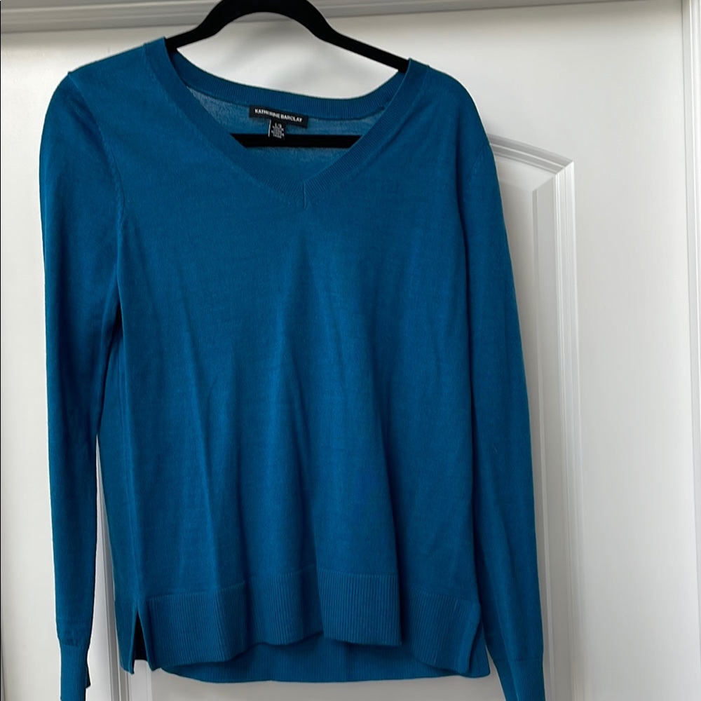 Blue V-Neck Sweater
